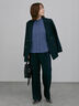 【UVカット/ウォッシャブル/撥水加工】ウールライクテーラードジャケット(セットアップ可)《2026 AUTUMN LOOK item》（ブラウン/ネイビー）｜Te chichi（テチチ）通販