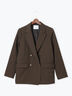 【UVカット/ウォッシャブル/撥水加工】ウールライクテーラードジャケット(セットアップ可)《2026 AUTUMN LOOK item》（ブラウン/ネイビー）｜Te chichi（テチチ）通販