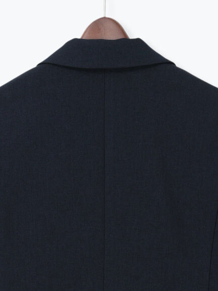 【UVカット/ウォッシャブル/撥水加工】ウールライクテーラードジャケット(セットアップ可)《2026 AUTUMN LOOK item》（ブラウン/ネイビー）｜Te chichi（テチチ）通販