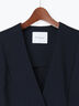 【UVカット/ウォッシャブル/撥水加工】ウールライクノーカラーフレアジレ(セットアップ可)《2026 AUTUMN LOOK item》（ブラウン/ネイビー）｜Te chichi（テチチ）通販