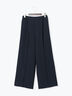 【UVカット/マシンウォッシャブル/撥水加工】ウールライクワイドパンツ(セットアップ可)《2026 AUTUMN LOOK item》（ブラウン/ネイビー）｜Te chichi（テチチ）通販