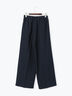 【UVカット/マシンウォッシャブル/撥水加工】ウールライクワイドパンツ(セットアップ可)《2026 AUTUMN LOOK item》（ブラウン/ネイビー）｜Te chichi（テチチ）通販
