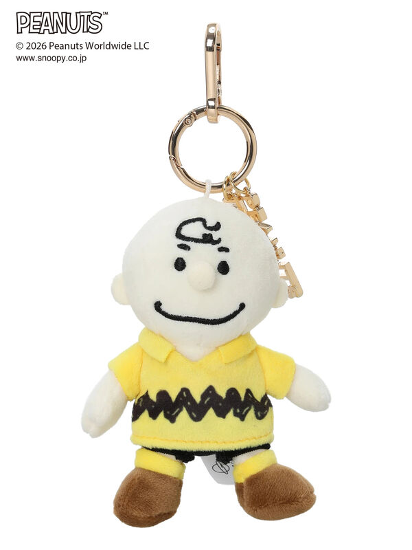 PEANUTSぬいぐるみチャーム（ホワイト/ダークブラウン/イエロー
