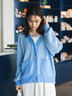 畦フェザーミックスニットカーディガン《2026 AUTUMN LOOK item》（オフホワイト/グレー/サックスブルー）｜Te chichi（テチチ）通販