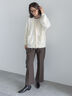 畦フェザーミックスニットカーディガン《2026 AUTUMN LOOK item》（オフホワイト/グレー/サックスブルー）｜Te chichi（テチチ）通販