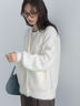 畦フェザーミックスニットカーディガン《2026 AUTUMN LOOK item》（オフホワイト/グレー/サックスブルー）｜Te chichi（テチチ）通販
