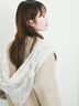 【WEB限定】ダブルフェイス配色カーディガン（オフホワイト/チャコールグレー/ピンク/ベージュ）｜Te chichi（テチチ）通販
