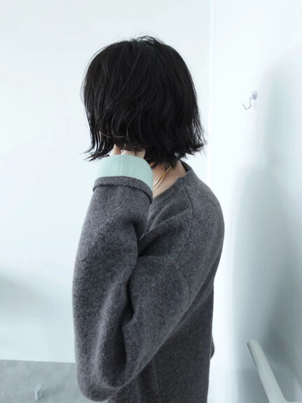 【WEB限定】ダブルフェイス配色カーディガン（オフホワイト/チャコールグレー/ピンク/ベージュ）｜Te chichi（テチチ）通販