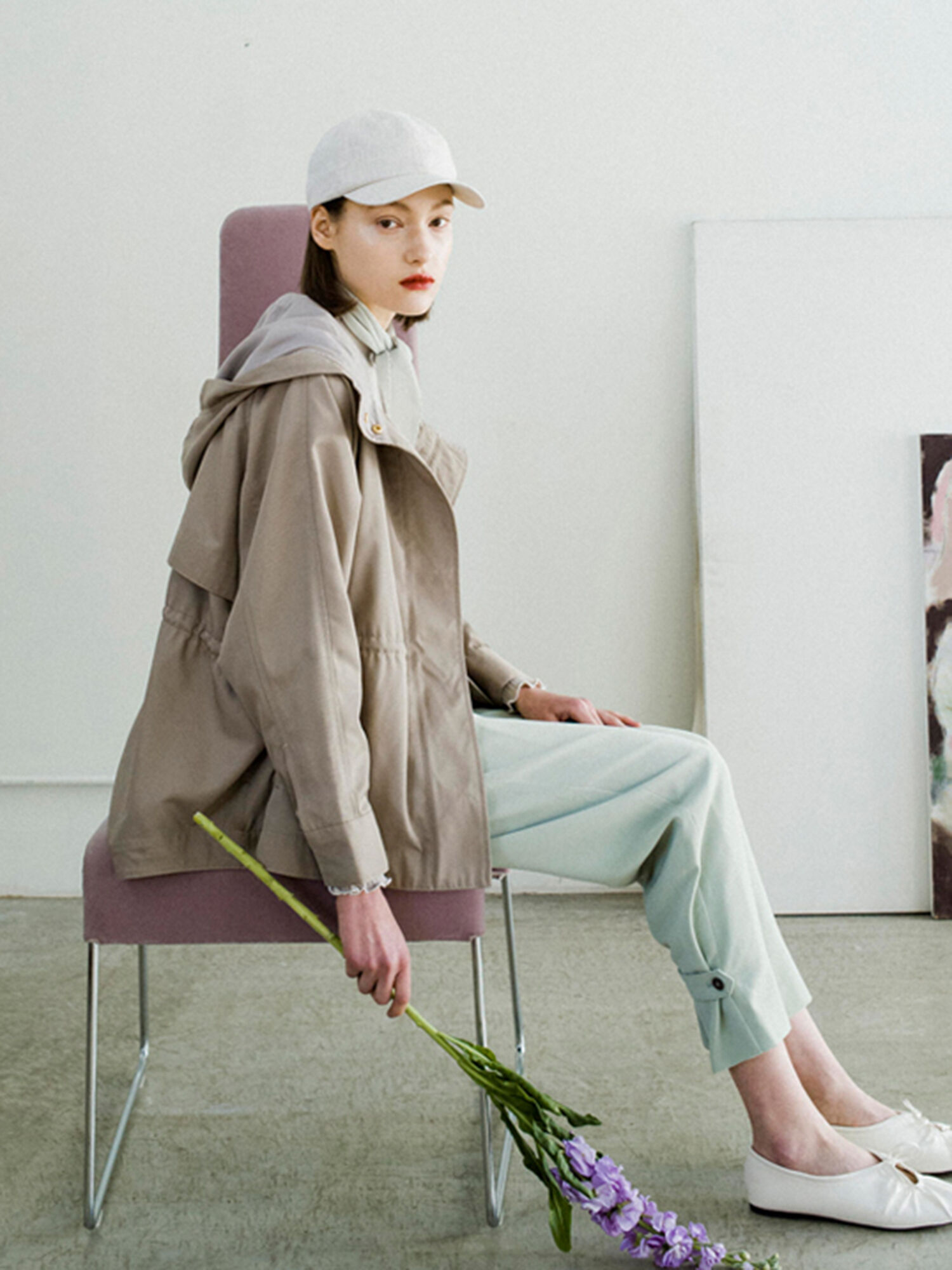 期間限定 ドロストマウンテンパーカー ベージュ カーキ ネイビー アウター Te Chichi Terrasse テチチ テラス 公式通販