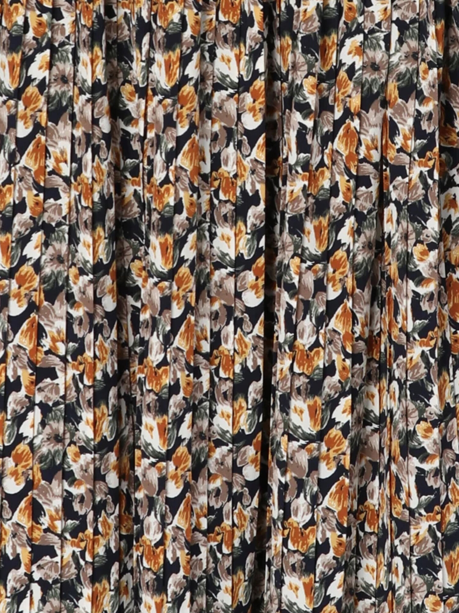 セール プリントプリーツ切替ワンピース ブラック モカ マスタード ネイビー ワンピース Te Chichi Terrasse テチチ テラス 公式通販