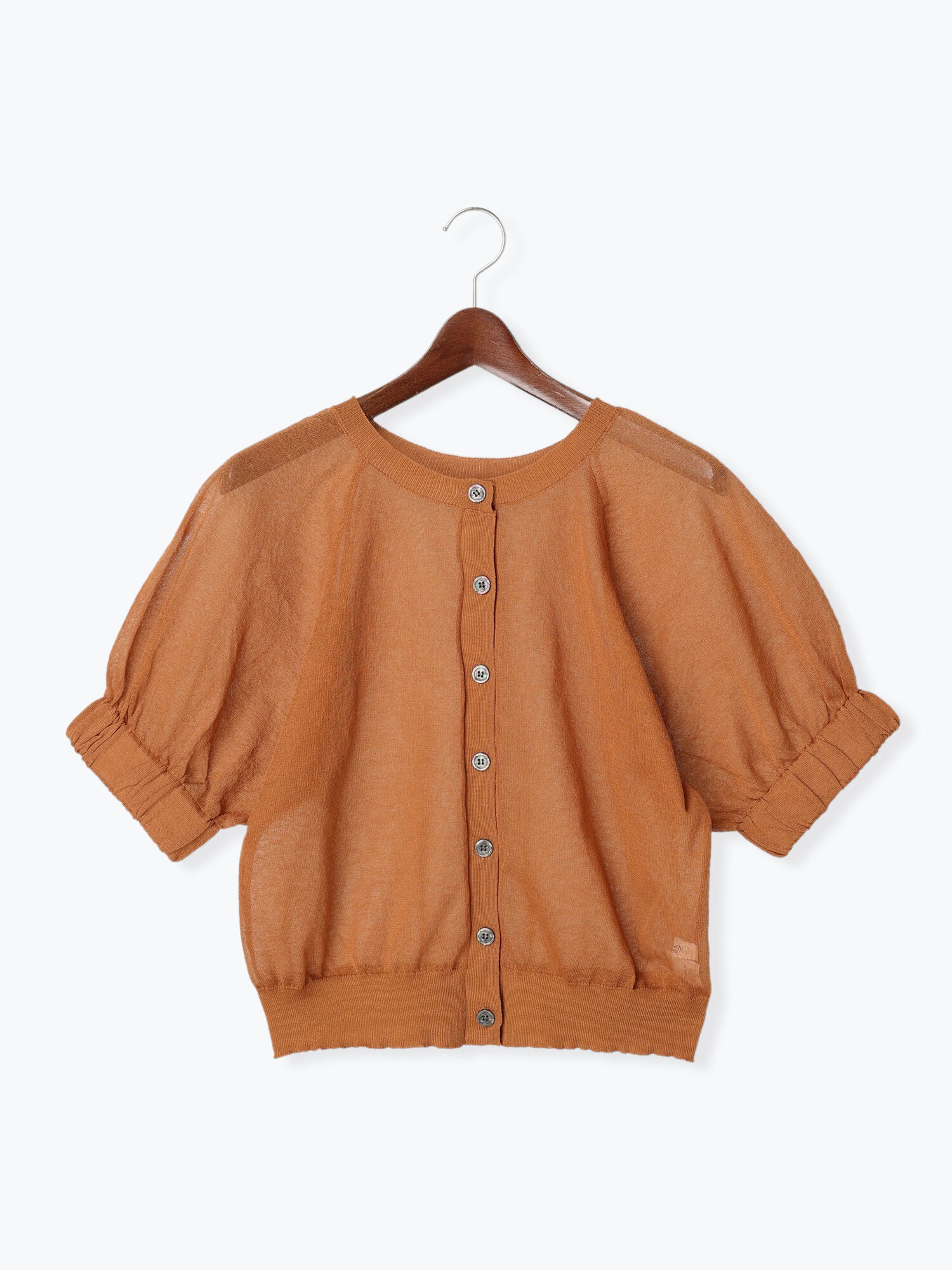 セール 袖ゴムカーディガン ブラック ベージュ キャメル トップス カーディガン Te Chichi Terrasse テチチ テラス 公式通販