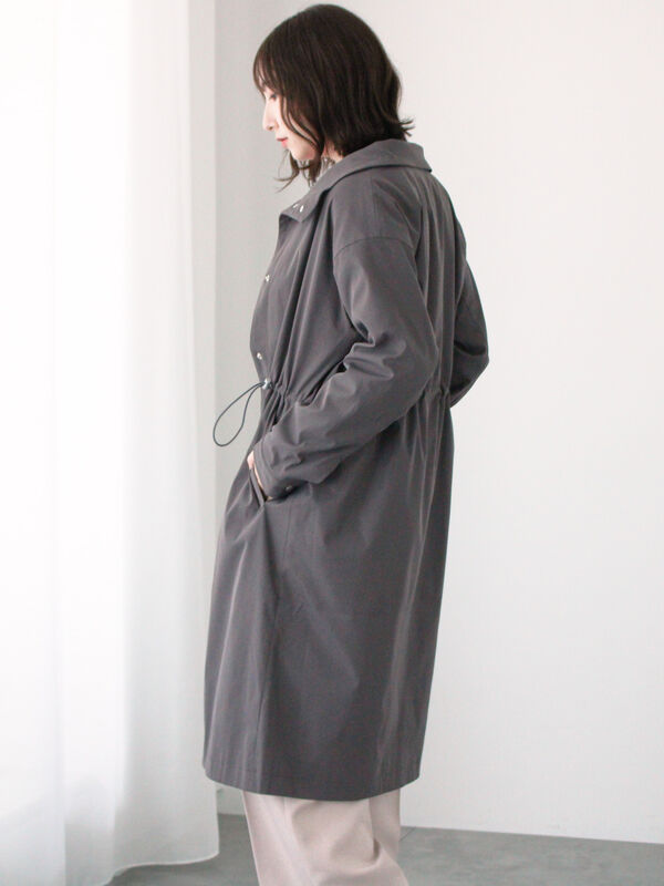 フィルー FILLOU FILLOU 中綿スタンドネックドロストコート