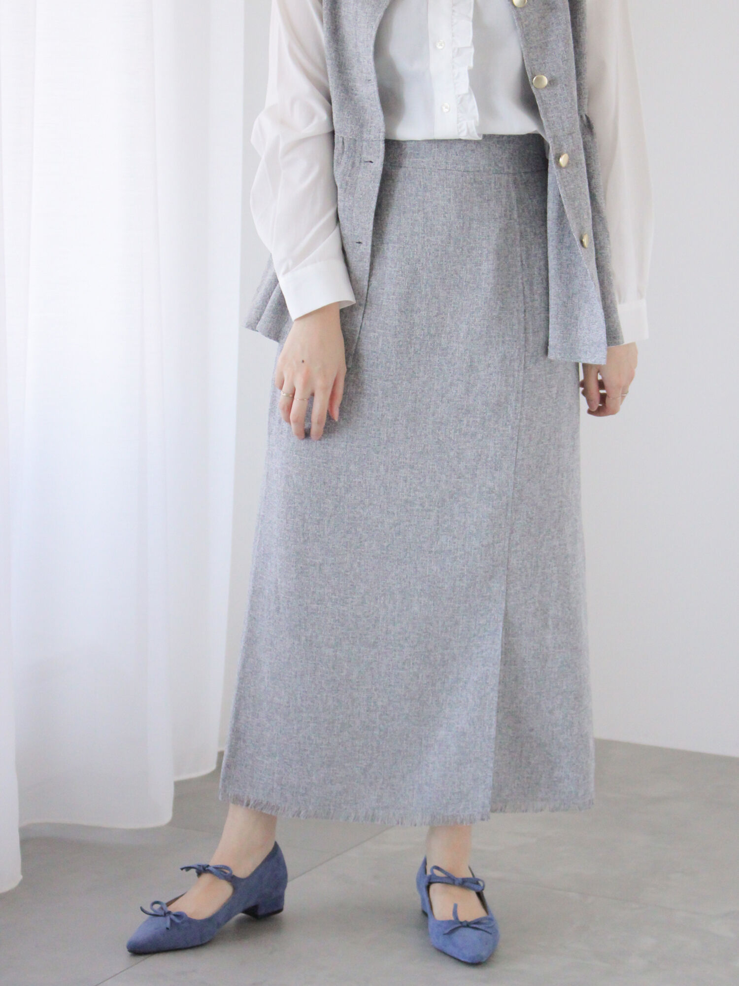 【入卒式/結婚式/祝賀会】セレモニー&お祝いツイードスカート 大きいサイズ ゆったり/982150