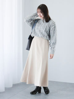 セール】 スエード調マーメイドスカート（ブラック/ベージュ/ブルー  