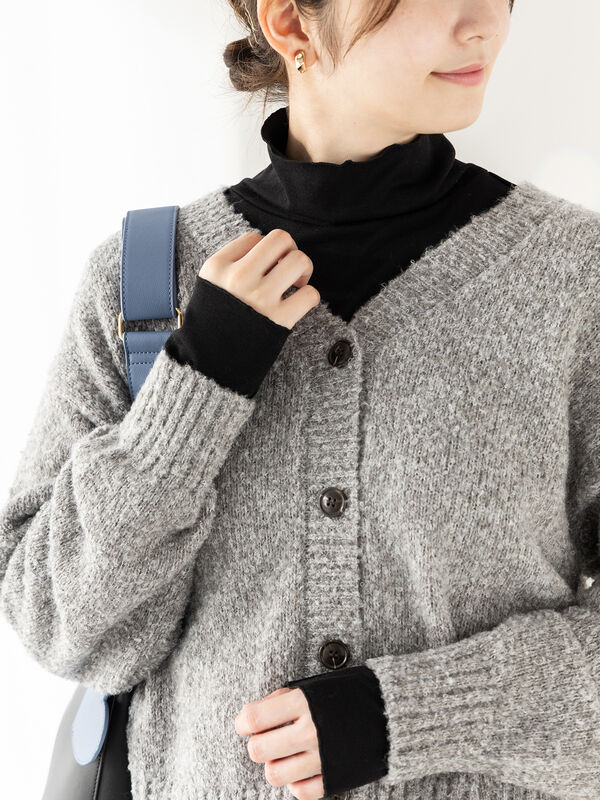 Cecilie Telle | ハイネックポンチョ 4colors
