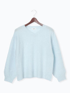 メランジルーズニット（サックスブルー） PING APPAREL】アンサンブルニット ＜LADIES LINE＞ (LADIES