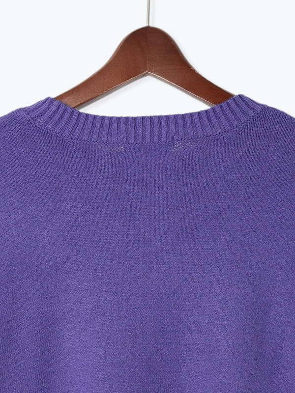 セール】 無地/ボーダーアソートもちもちニット（オフホワイト