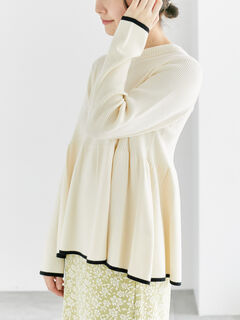 PROPORTION BODY DRESSING｜フェザーペプラムニット 24AW