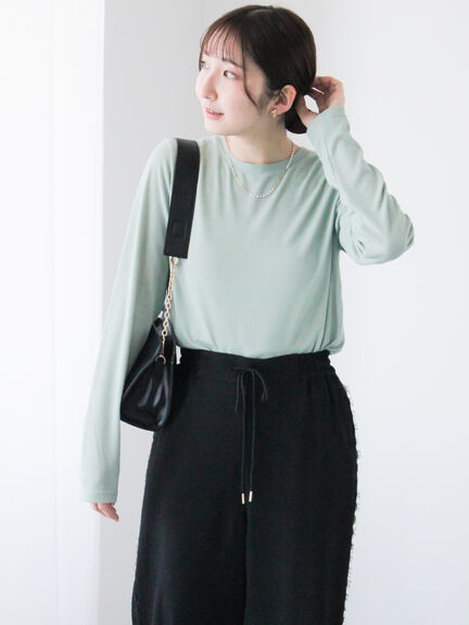 テレコクルートップス《2025spring catalog item》（オフホワイト/ブラック/ミント）｜Te chichi TERRASSE（テチチ テラス）通販