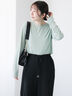 テレコクルートップス《2025spring catalog item》（オフホワイト/ブラック/ミント）｜Te chichi TERRASSE（テチチ テラス）通販