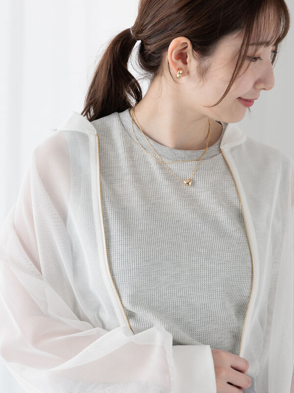 ワッフルタンクトップ《2025spring catalog item》（グレー）｜Te chichi TERRASSE（テチチ テラス）通販