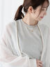 ワッフルタンクトップ《2025spring catalog item》（グレー）｜Te chichi TERRASSE（テチチ テラス）通販