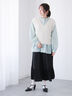 前後2WAYラメシャギーベスト《2025spring catalog item》（オフホワイト/グレー/ブルー）｜Te chichi TERRASSE（テチチ テラス）通販