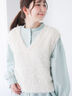 前後2WAYラメシャギーベスト《2025spring catalog item》（オフホワイト/グレー/ブルー）｜Te chichi TERRASSE（テチチ テラス）通販