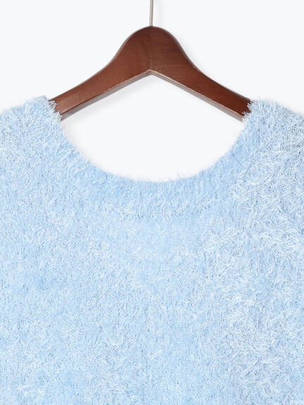 前後2WAYラメシャギーベスト《2025spring catalog item》（オフホワイト/グレー/ブルー）｜Te chichi TERRASSE（テチチ テラス）通販