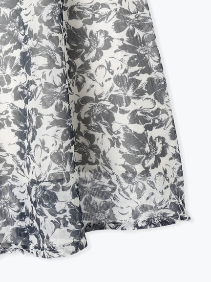 メッシュフラワーフレアスカート《2025spring catalog item》（グリーン/ブルー/ネイビー）｜Te chichi TERRASSE（テチチ テラス）通販