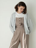 スラブクロップドVネックカーディガン《2025spring catalog item》（グレー）｜Te chichi TERRASSE（テチチ テラス）通販