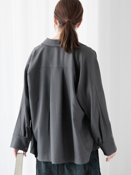 ドルマンテーラードジャケット《2025spring catalog item》（オフホワイト/チャコールグレー）｜Te chichi TERRASSE（テチチ テラス）通販