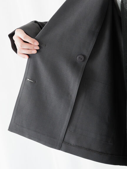 ドルマンテーラードジャケット《2025spring catalog item》（オフホワイト/チャコールグレー）｜Te chichi TERRASSE（テチチ テラス）通販