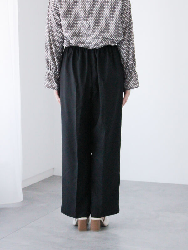 セール】 【イージーケア】タックストレートパンツ（グレー