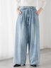 ウエストリボンタックワイドデニムパンツ《2025spring catalog item》（ベージュ/サックスブルー/ブルー）｜Te chichi TERRASSE（テチチ テラス）通販