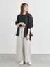 ウエストリボンタックワイドデニムパンツ《2025spring catalog item》（ベージュ/サックスブルー/ブルー）｜Te chichi TERRASSE（テチチ テラス）通販