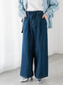 ウエストリボンタックワイドデニムパンツ《2025spring catalog item》（ベージュ/サックスブルー/ブルー）｜Te chichi TERRASSE（テチチ テラス）通販