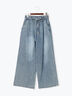 ウエストリボンタックワイドデニムパンツ《2025spring catalog item》（ベージュ/サックスブルー/ブルー）｜Te chichi TERRASSE（テチチ テラス）通販