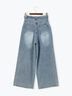 ウエストリボンタックワイドデニムパンツ《2025spring catalog item》（ベージュ/サックスブルー/ブルー）｜Te chichi TERRASSE（テチチ テラス）通販