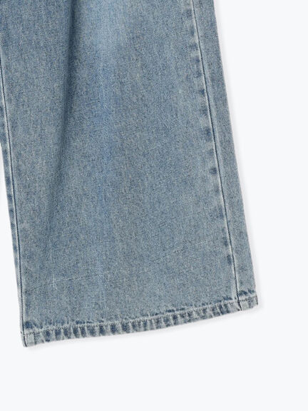 ウエストリボンタックワイドデニムパンツ《2025spring catalog item》（ベージュ/サックスブルー/ブルー）｜Te chichi TERRASSE（テチチ テラス）通販