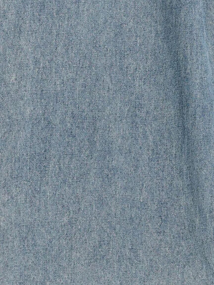 ウエストリボンタックワイドデニムパンツ《2025spring catalog item》（ベージュ/サックスブルー/ブルー）｜Te chichi TERRASSE（テチチ テラス）通販