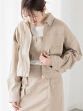 クロップドジャケット(セットアップ可)《2025spring catalog item》（ベージュ）｜Te chichi TERRASSE（テチチ テラス）通販