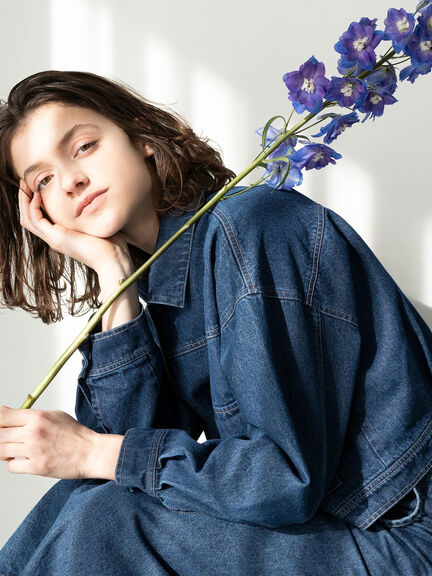 クロップドジャケット(セットアップ可)《2025spring catalog item》（ベージュ/ブルー/ネイビー）｜Te chichi TERRASSE（テチチ テラス）通販