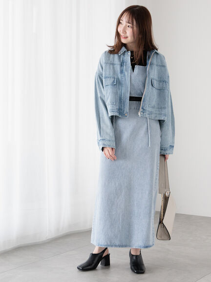 クロップドジャケット(セットアップ可)《2025spring catalog item》（ベージュ/ブルー/ネイビー）｜Te chichi TERRASSE（テチチ テラス）通販