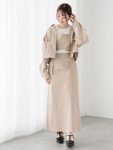 クロップドジャケット(セットアップ可)《2025spring catalog item》（ベージュ/ブルー/ネイビー）｜Te chichi TERRASSE（テチチ テラス）通販