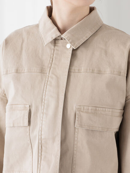 クロップドジャケット(セットアップ可)《2025spring catalog item》（ベージュ/ブルー/ネイビー）｜Te chichi TERRASSE（テチチ テラス）通販