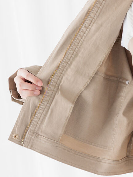 クロップドジャケット(セットアップ可)《2025spring catalog item》（ベージュ/ブルー/ネイビー）｜Te chichi TERRASSE（テチチ テラス）通販