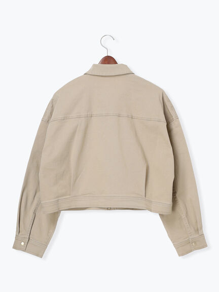 クロップドジャケット(セットアップ可)《2025spring catalog item》（ベージュ/ブルー/ネイビー）｜Te chichi TERRASSE（テチチ テラス）通販