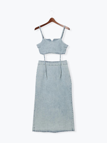 ビスチェ2WAYキャミワンピース(セットアップ可)《2025spring catalog item》（ベージュ/ブルー/ネイビー）｜Te chichi TERRASSE（テチチ テラス）通販
