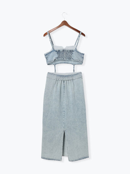 ビスチェ2WAYキャミワンピース(セットアップ可)《2025spring catalog item》（ベージュ/ブルー/ネイビー）｜Te chichi TERRASSE（テチチ テラス）通販